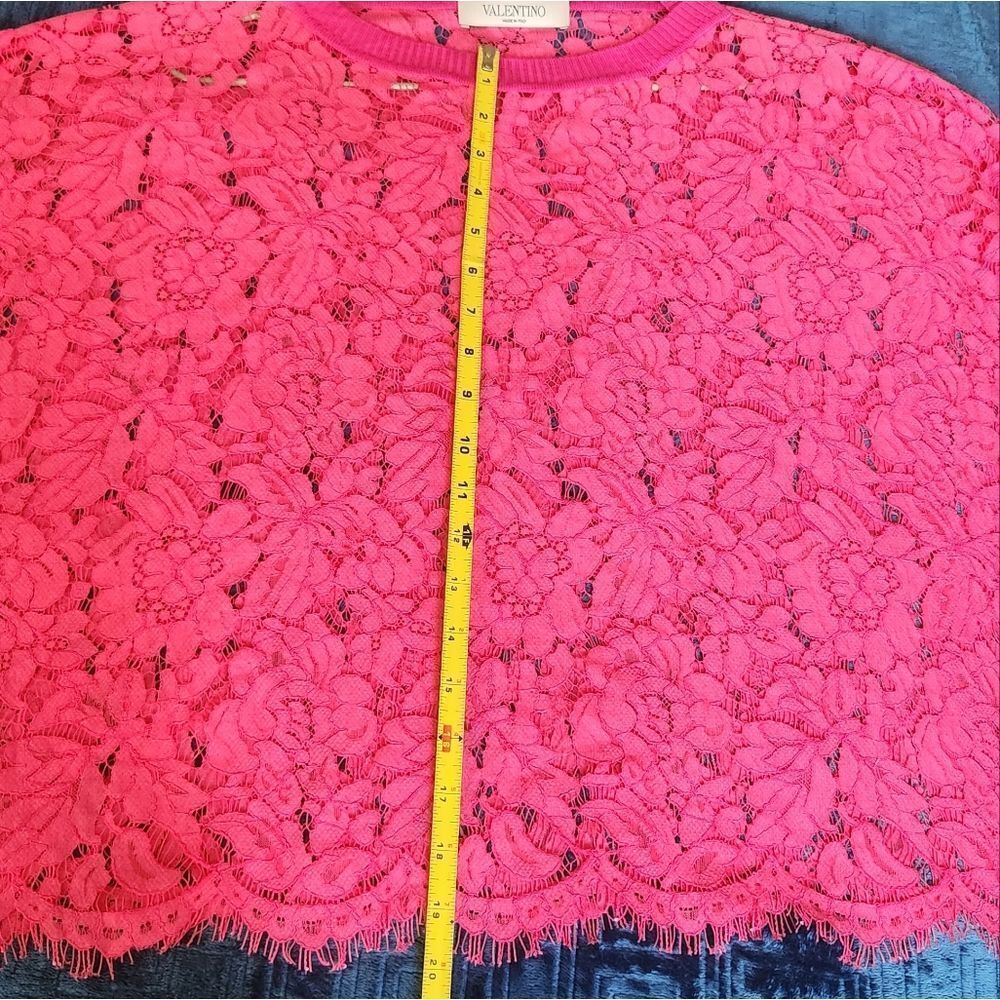 Valentino Pink Lace Blouse - Picture 11 of 14
